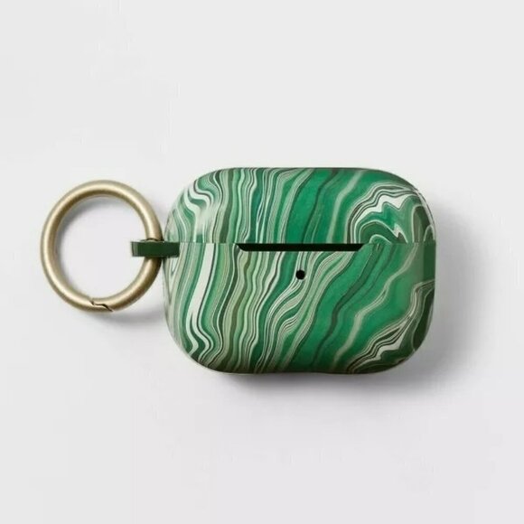 Apple AirPods Gen 3 Hardshell Case with Clip | heyday™ | Jade Marble - Picture 5 of 8